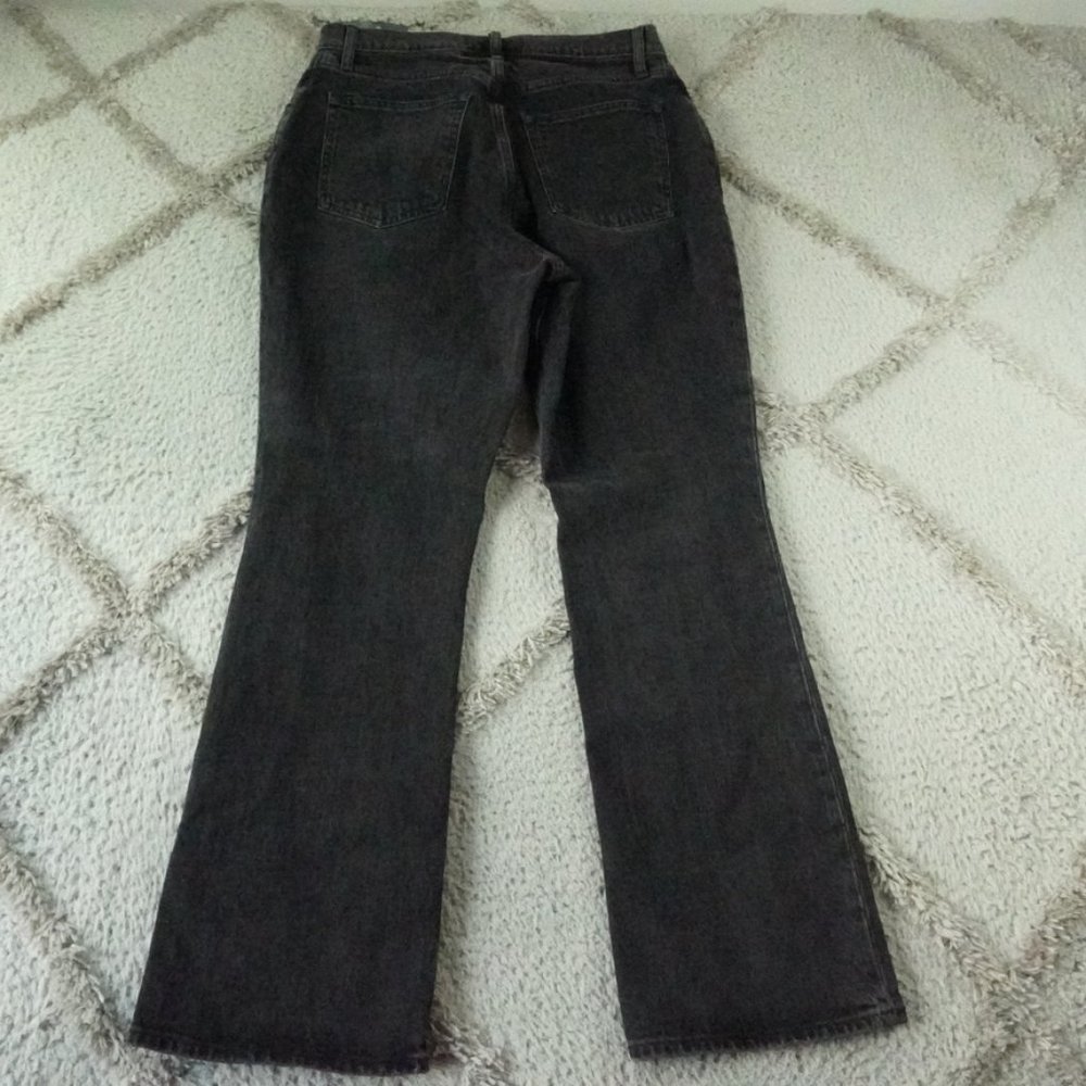 Abercrombie & Fitch 70s Vintage Flare Leg Jeans Curve Love Womens 30 Black Denim - Picture 9 of 9